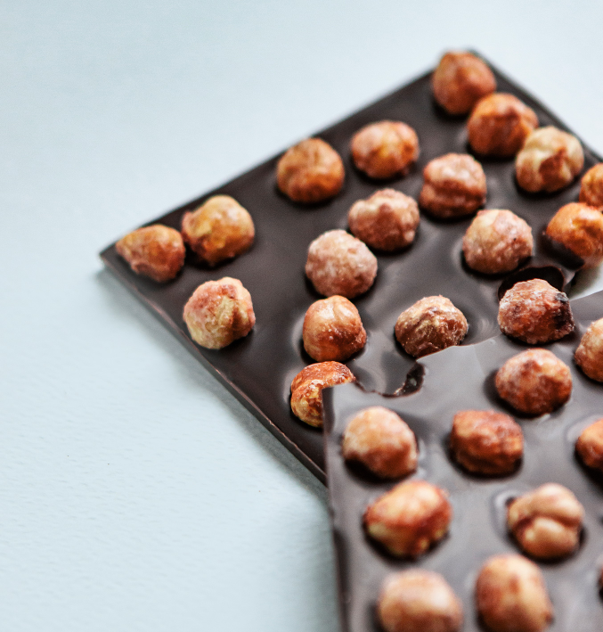 Caramelized Hazelnut Chocolate Tablet